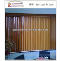 89MM colorful basswood vertical blinds